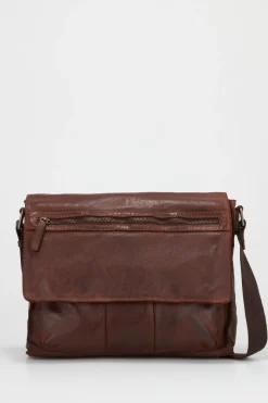 Anthony Leather E/W Satchel