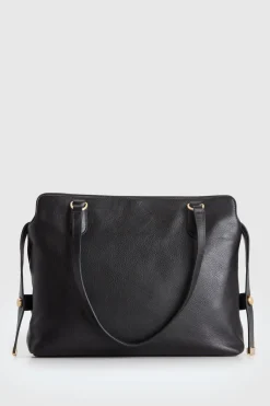 Clover Leather Work Tote Bag
