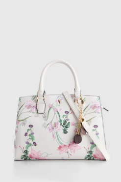 Iris Floral Tote Bag