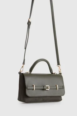 Lana Suede Top Handle Bag