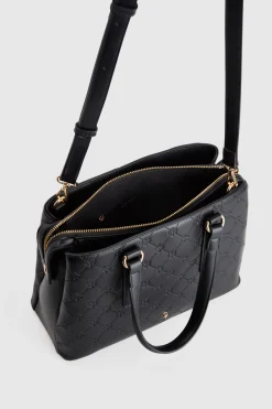 Logo Embossed Tote Bag