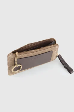 Malia Suede Card Holder Wallet