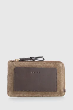 Malia Suede Card Holder Wallet
