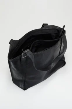 Maya Leather Buckle Tote Bag