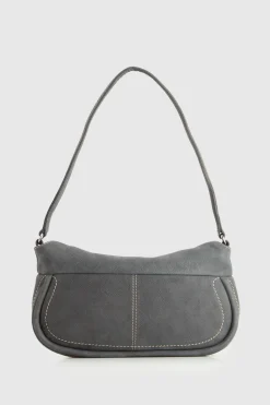 Narda Nubuck Leather Shoulder Bag
