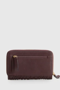 Nina Leather Zip Around Wallet