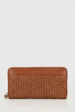 RFID Palma Leather Zip Wallet