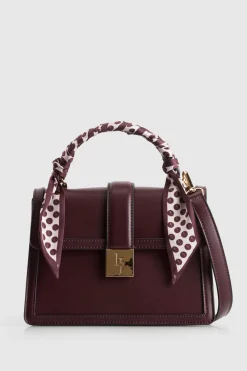 Scarf Top Handle Bag