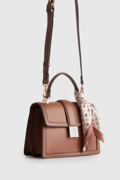 Scarf Top Handle Bag
