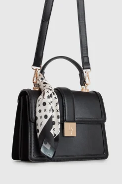 Scarf Top Handle Bag